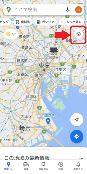 Googleマップ地図の種類1,イメージ